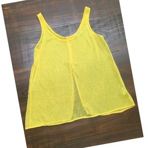Sheer yellow top